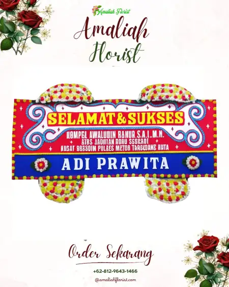 Papan Bunga Ucapan Selamat Mereng